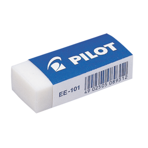 Ластик PILOT EE-101, виниловый, разм. 45х20х12 мм, белый, 36 шт/уп., цена за 1 шт.