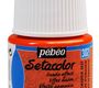 Pebeo Setacolor suede Краска акриловая для ткани эффект замши 45 мл цв. ORANGE ZEST