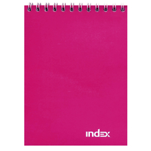 Блокнот INDEX, cерия colourplay, на гребне, лиловый, кл., ламиниров. обл., ф. А6, 40 л.