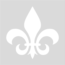 RICO Design трафарет малый самоклеящийся Геральдическая лилия 7,5х7,5см