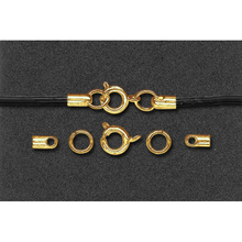 MEYCO замок для бижутерии кольцо пружинное золотое для шнурков до 1,5мм