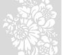 RICO Design трафарет средний самоклеящийся Классические цветы 18,5х24,5см