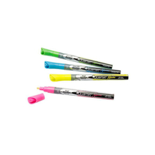 Набор маркеров для белой доски, 1-4 мм, (неон желтый, неон зеленый, неон розовый, неон синий), клино