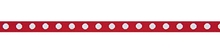 RICO Design лента красная в белый горошек 12 мм х 2 м