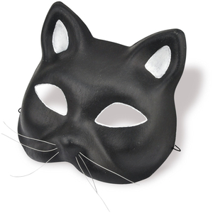 MEYCO маска из папье-маше кошка 18х16 см