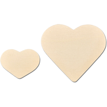 MEYCO сердечки деревянные 4 размера, 12 шт.