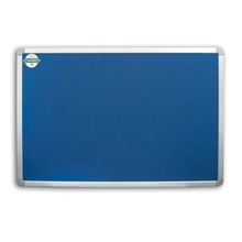 Доска текстильная 90х120 см, алюминиевая рамка, синяя|2