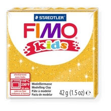 Глина для лепки FIMO kids, 42 г, цвет: блестящий золотой