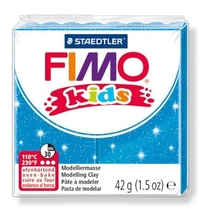 Глина для лепки FIMO kids, 42 г, цвет: блестящий синий
