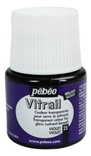 Pebeo Vitrail краска лаковая для стекла прозрачная 45 мл цв. VIOLET