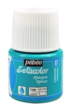 Pebeo Краска Setacolor для темных и светлых тканей 45 мл цв. TURQUOISE