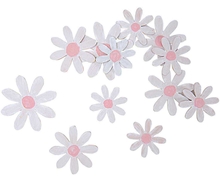 RICO Design цветы деревянные бело-розовые 12шт