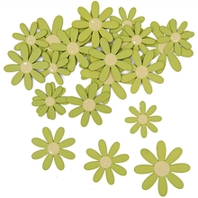RICO Design цветы деревянные зеленые 12 шт