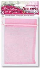 Stamperia Мешочек из органзы 8x10 см розовый 6 шт.