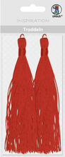 URSUS кисточки для скрапбукинга 14см 2 шт со шнурком 1 м красные