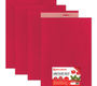 Цветной фетр для творчества, 400х600 мм, BRAUBERG, 3 листа, толщина 4 мм, плотный, красный, 660658