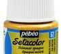 Pebeo Краска Setacolor для темных и светлых тканей 45 мл мерцающая цв. RICH GOLD