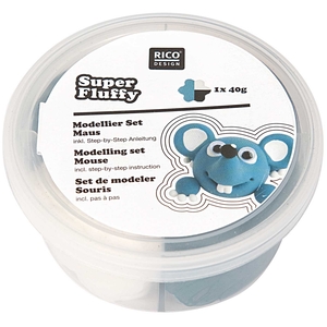 RICO Design набор пасты для лепки Super Fluffy Мышь 40 г