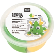 RICO Design набор пасты для лепки Super Fluffy Дракон 40 г