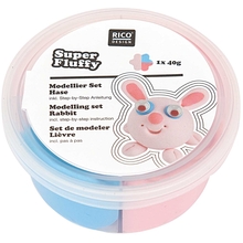 RICO Design набор пасты для лепки Super Fluffy Кролик 40 г
