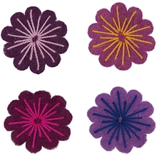 RICO Design цветы из фетра розовый микс 4 шт.