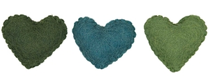 RICO Design сердечки из шерсти зеленый микс 3 шт.
