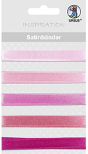 URSUS Набор сатиновых лент оттенки розового, 90 см, 5 шт.