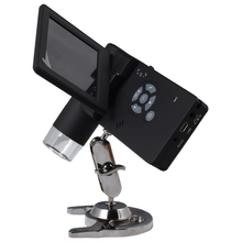 Микроскоп цифровой LEVENHUK DTX 500 Mobi, 20-500 кратный, 3" ЖК-монитор, камера 5 Мп, microSD, портативный, 61023