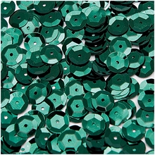 RICO Design пайетки-чешуя темно-зеленые 10 мм 6 г
