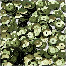 RICO Design пайетки-чешуя зеленый мох 10 мм 6 г