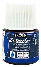 Pebeo Краска Setacolor для темных и светлых тканей 45 мл мерцающая цв. PLUM