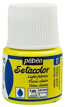 Pebeo Краска Setacolor для светлых тканей 45 мл цв. LEMON YELLOW