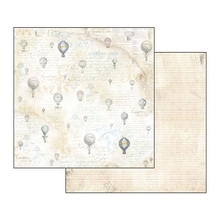 Stamperia Бумага для скрапбукинга 2-сторонняя Воздушные шары на бежевом фоне, 31,2х30,3 см, 170 г на