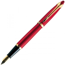 W1462131 Ручка перьевая ICI ET LA RED, красн. корпус , позолоч. детали, перо F