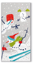 PAW Мини-салфетки Снеговики на лыжах 21х21,5 см 10 шт.