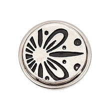 RICO Design кнопка so cool 14 мм черная с белым цветком