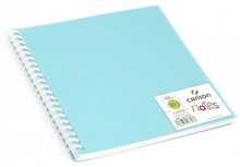 Canson Блокнот для зарисовок Canson Notes 120г/м.кв 18.5*18.5см 50л Canson Пластиковая обложка на спирали голубой