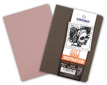 Canson Блокнот для зарисовок Inspiration 96г/кв.м 10.5*14.8см 24л мягкая обложка розовый/сепия