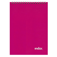Блокнот INDEX, cерия colourplay, на гребне, лиловый, кл., ламиниров. обл., ф. А5, 40 л.