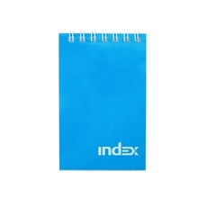 Блокнот INDEX, cерия colourplay, на гребне, синий, кл., ламиниров. обл., ф. А7, 40 л.