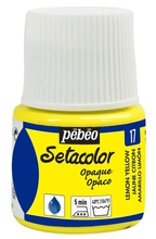 Pebeo Краска Setacolor для темных и светлых тканей 45 мл цв. LEMON YELLOW