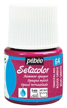 Pebeo Краска Setacolor для темных и светлых тканей 45 мл мерцающая цв. ORIENT RED