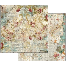Stamperia Бумага для скрапбукинга 2-сторонняя Время - это иллюзия цветочная текстура, 31,2х30,3 см,