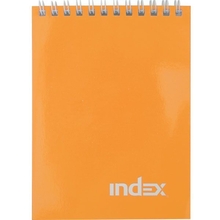 Блокнот INDEX, cерия colourplay, на гребне, оранж, кл., ламиниров. обл., ф. А6, 40 л.