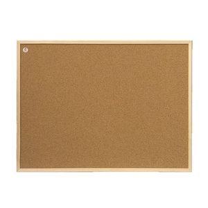 Доска пробковая информационная 2x3, 80х120 см, деревянная рама