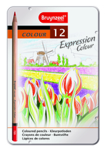 Набор цветных карандашей Bruynzeel Expression Colour 12цв в металл. кор.