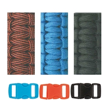 RICO Design набор для браслетов из паракорда черный/голубой/красный 3 шнура 2мм x 3м, 3 замка