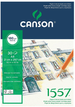 Canson Альбом для графики 1557 180г/м.кв 21*29.7см 30л Малое зерно склейка по короткой стороне