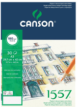 Canson Альбом для графики 1557 180г/м.кв 29.7*42см 30л Малое зерно склейка по короткой стороне