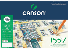 Canson Альбом для графики 1557 180г/м.кв 42*59.4см 30л Малое зерно склейка по короткой стороне